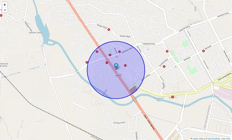 Location Map of Nh 12