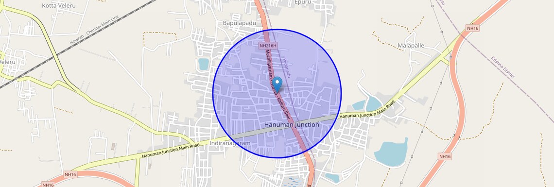 Location Map of Nh 16, Vijayawada
