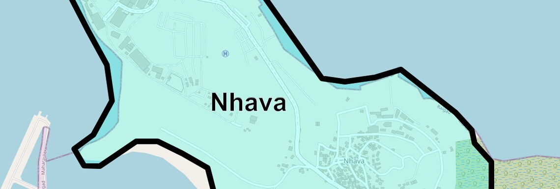 Location Map of Nhava, Navi Mumbai