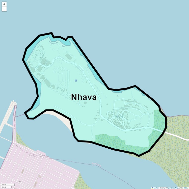 Location Map of Nhava