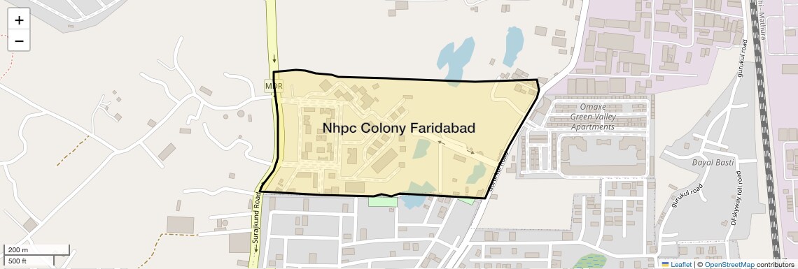 Nhpc Colony Faridabad Map