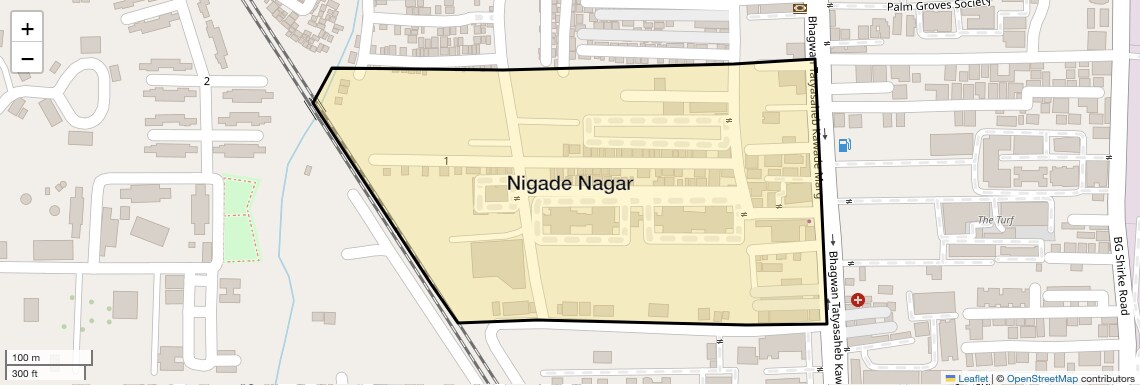Location Map of Nigade Nagar, Pune