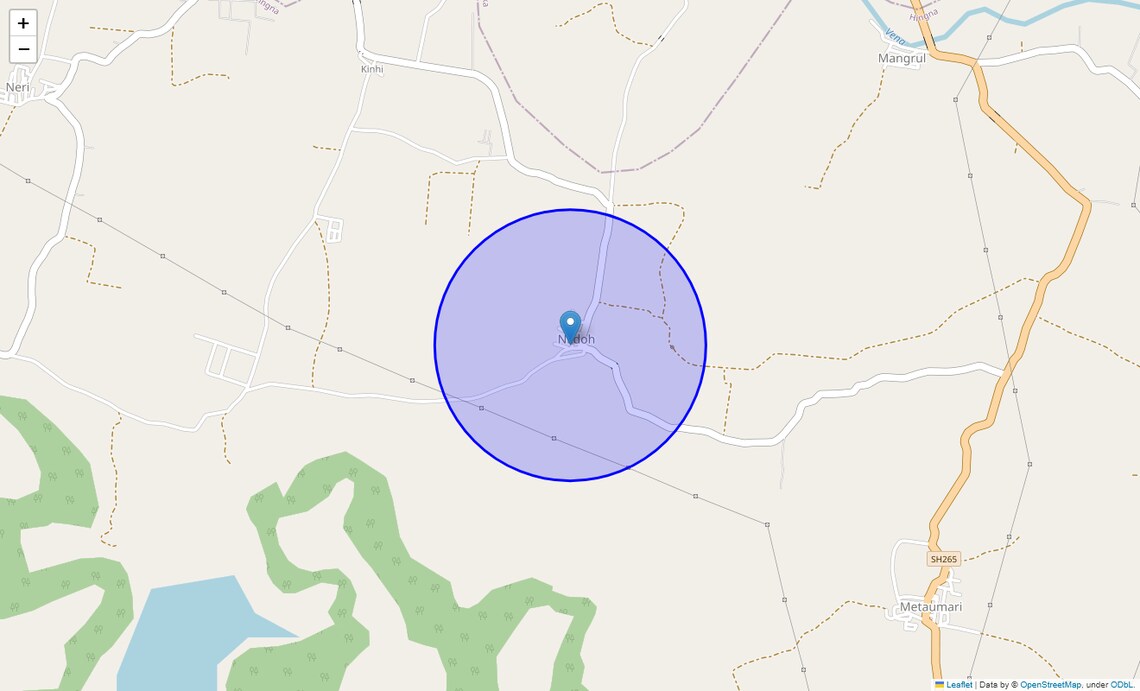 Location Map of Nildoh, Nagpur