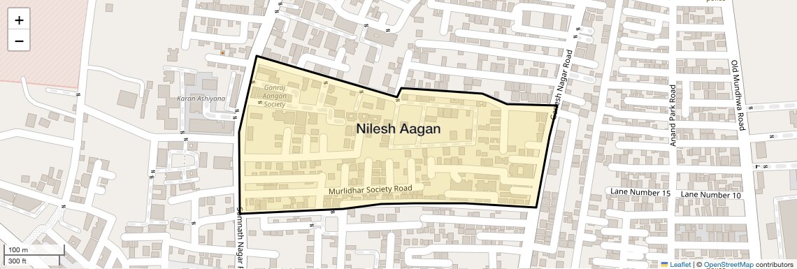 Location Map of Nilesh Aagan, Pune