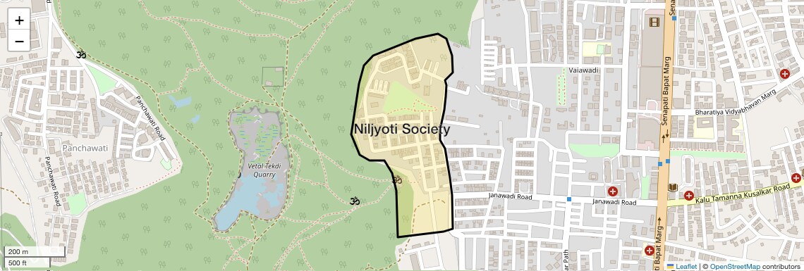 Location Map of Niljyoti Society, Pune