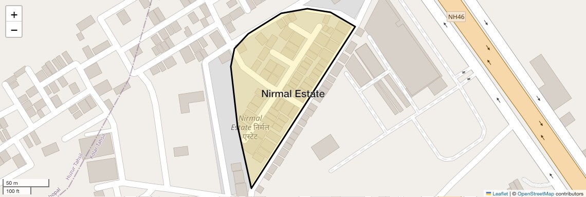 Location Map of Nirmal Estate, Bhopal