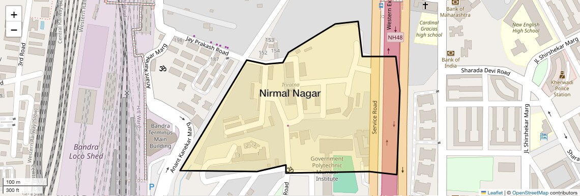 Location Map of Nirmal Nagar, Mumbai