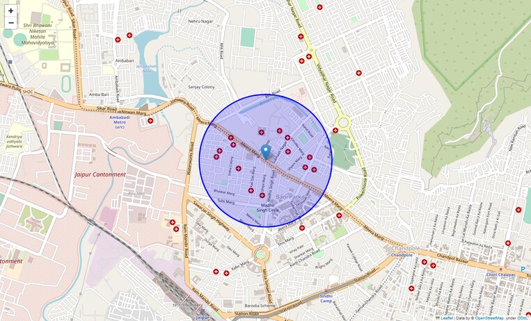 Location Map of Nirwan Marg
