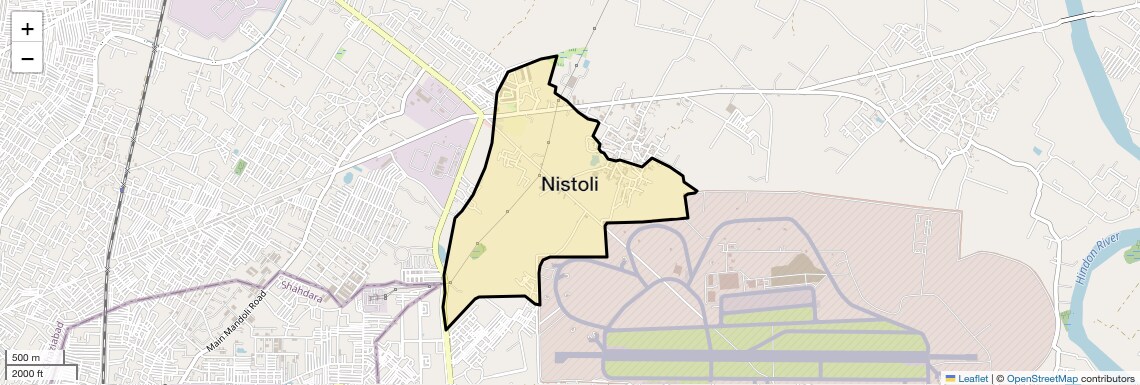 Location Map of Nistoli, Ghaziabad