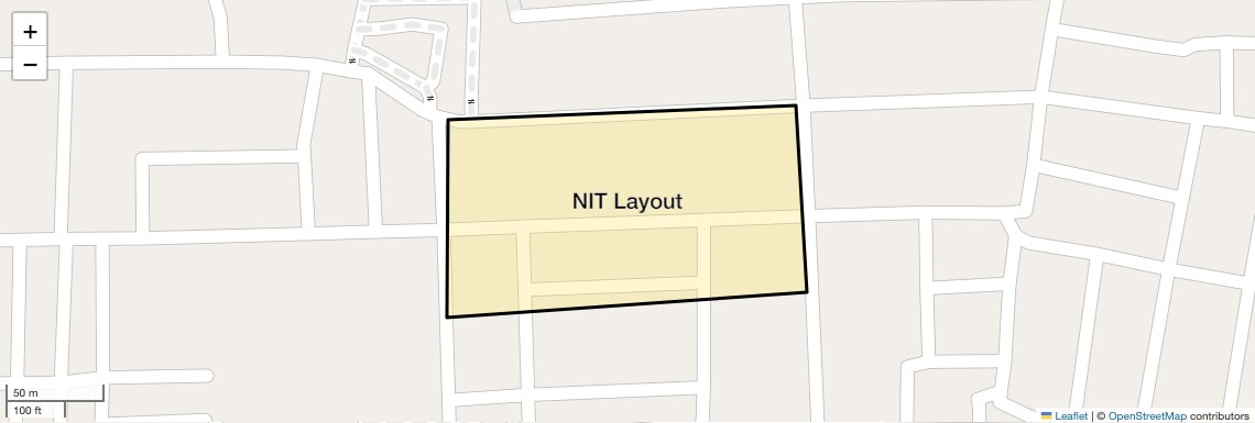 Location Map of NIT Layout, Nagpur