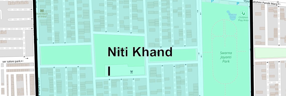 Location Map of Niti Khand I, Ghaziabad