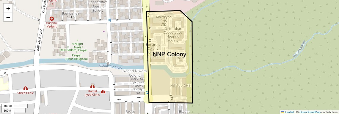 Location Map of Nnp Colony, Mumbai
