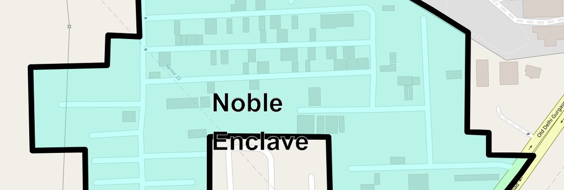 Location Map of Noble Enclave, Gurgaon