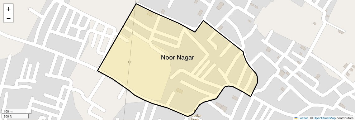 Location Map of Noor Nagar, Ghaziabad