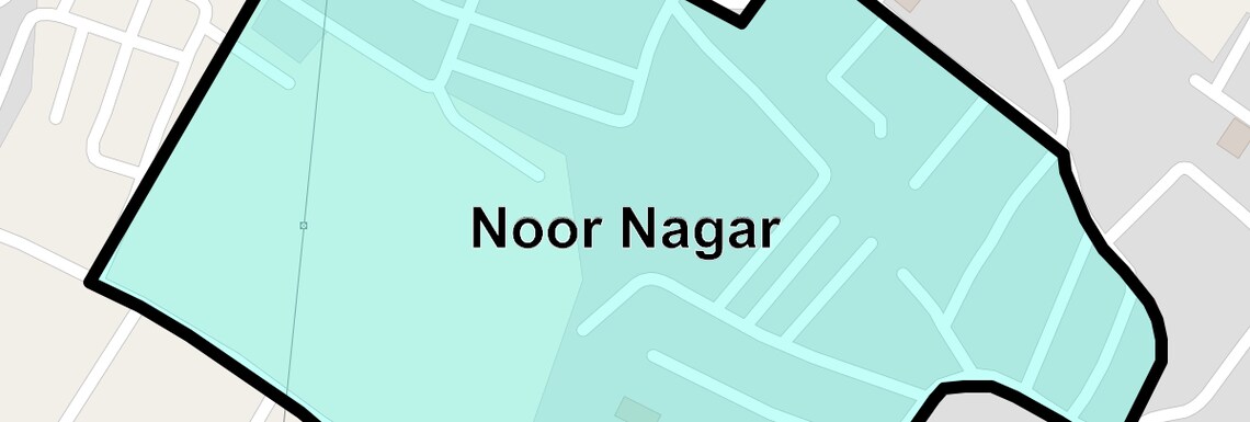 Location Map of Noor Nagar, Ghaziabad