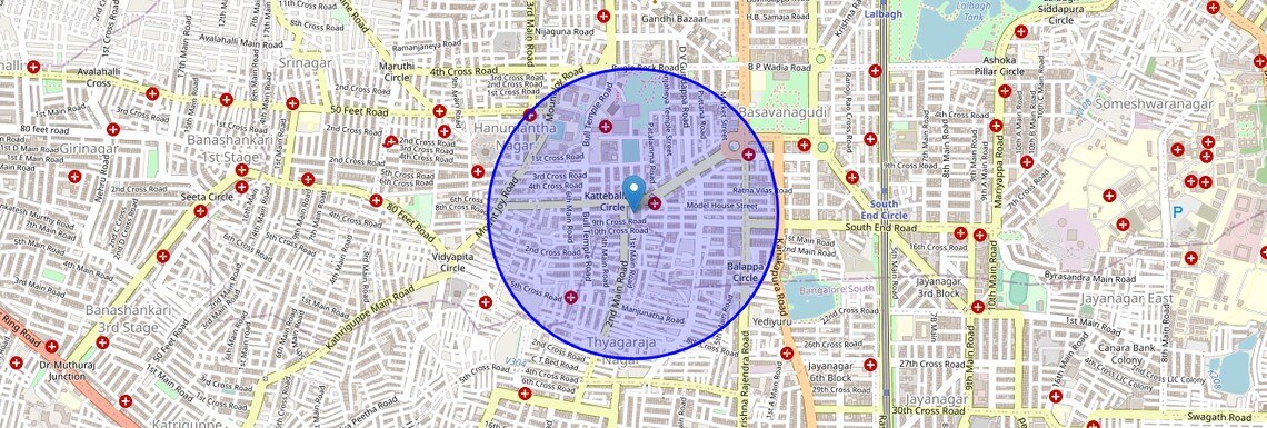 Location Map of Nr Colony, Bangalore