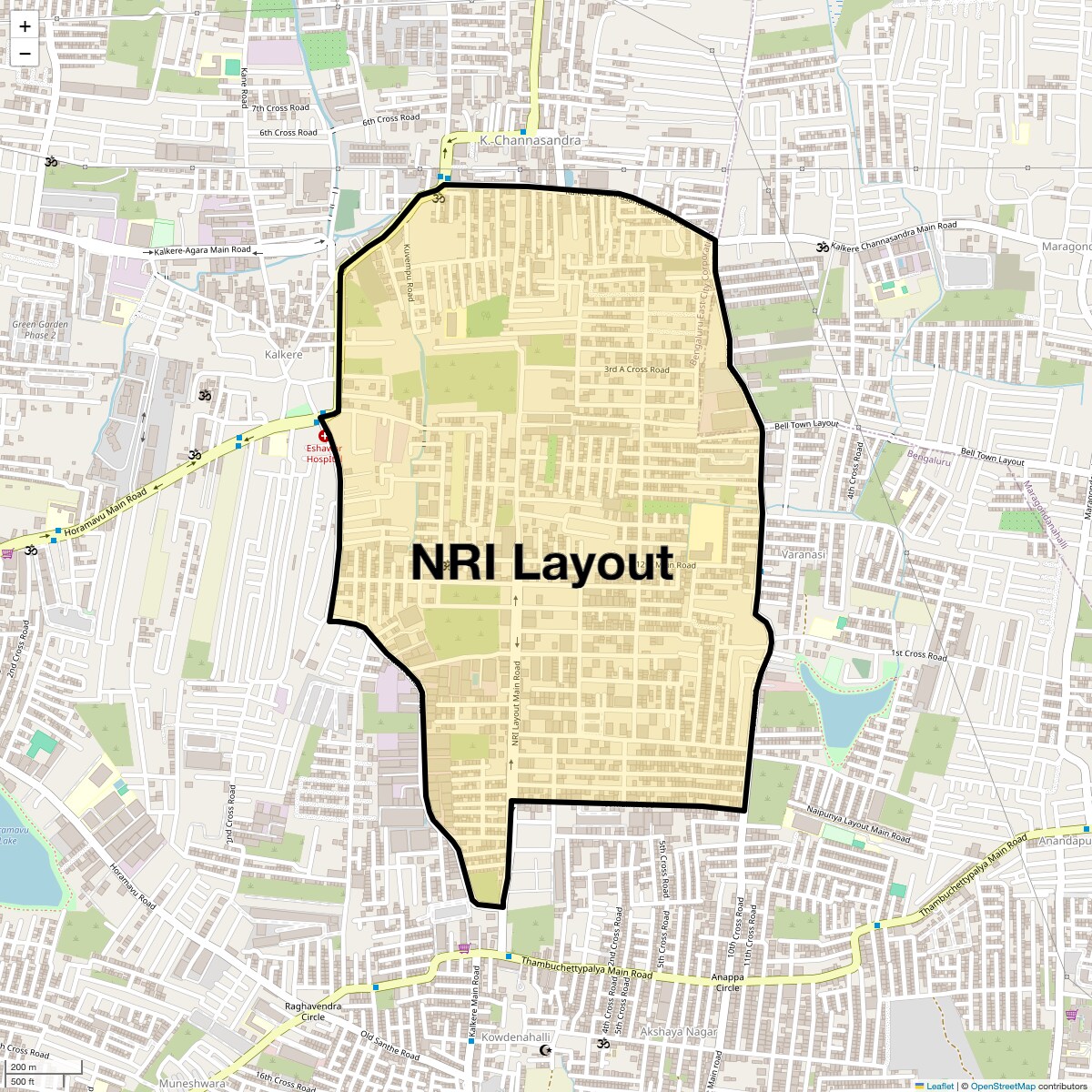Check Time Travel of NRI Layout, Bangalore