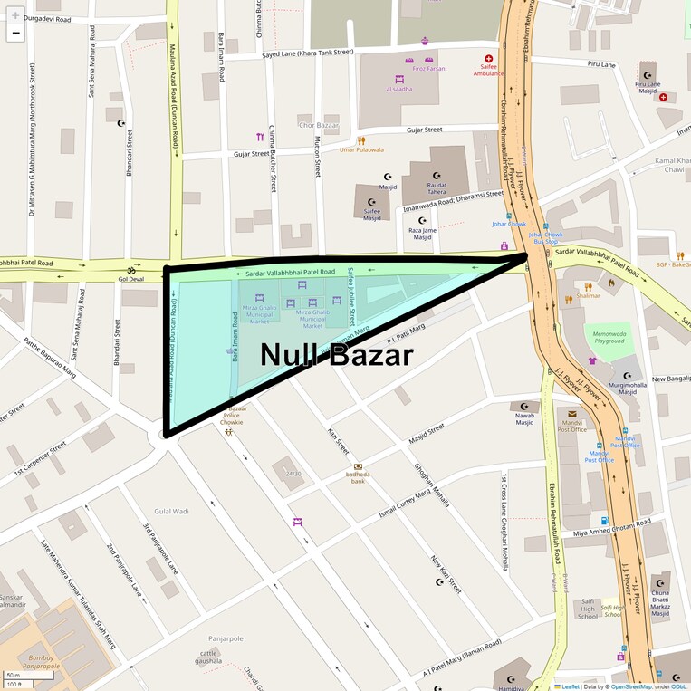 Location Map of Null Bazar