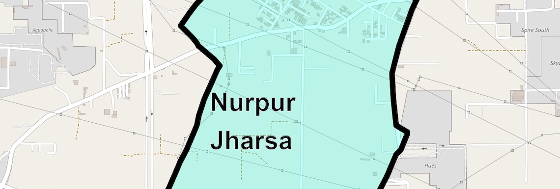 Location Map of Nurpur Jharsa, Gurgaon