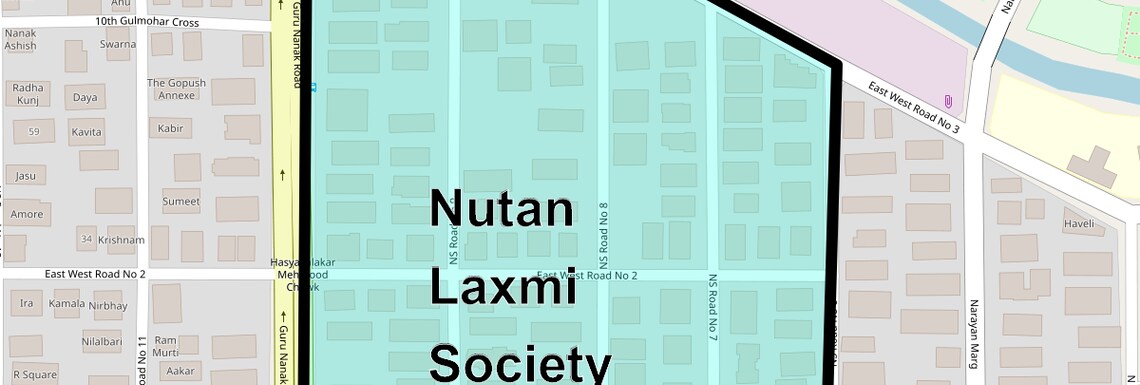 Location Map of Nutan Laxmi Society, Mumbai