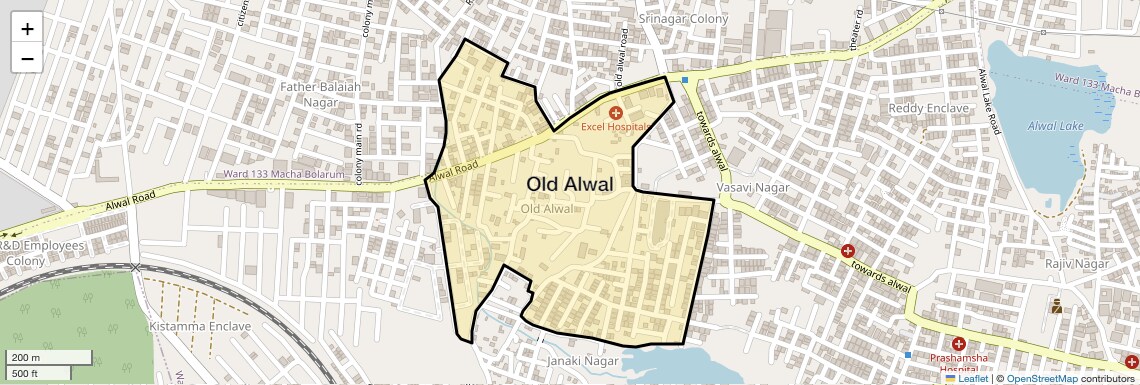 Check Time Travel of Old Alwal, Hyderabad
