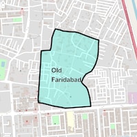 Old Faridabad Map
