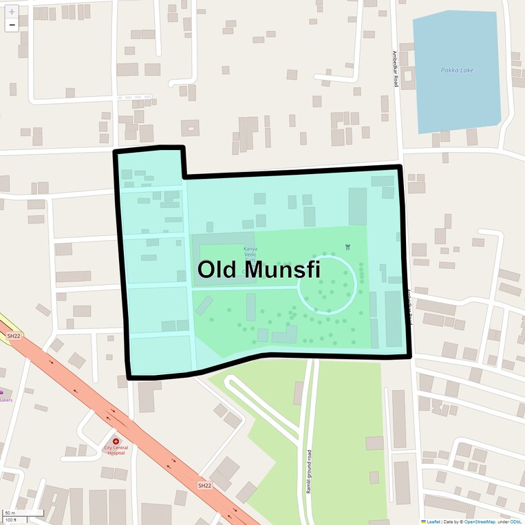 Location Map of Old Munsfi