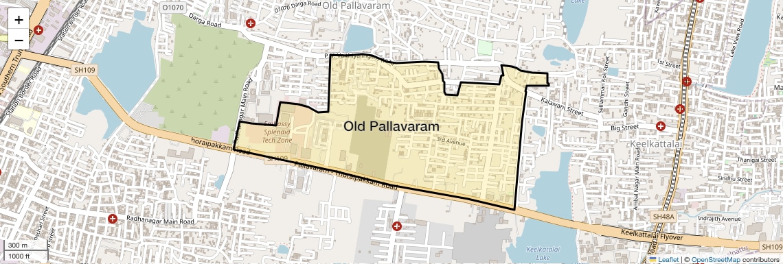 Old Pallavaram Map