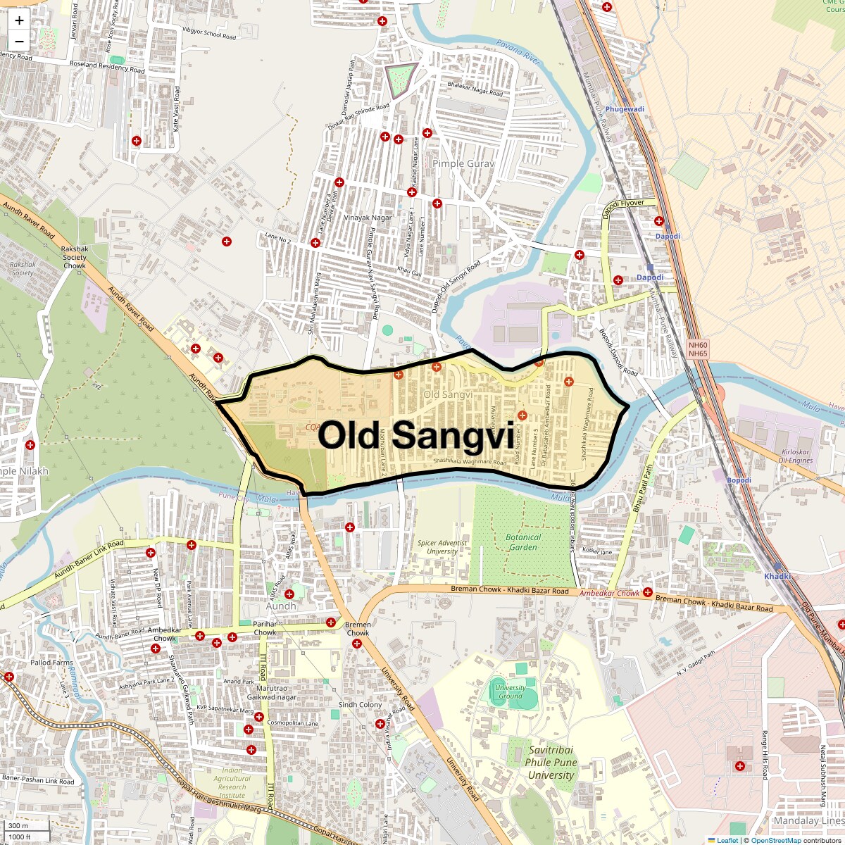 Check Time Travel of Old Sangvi, Pune