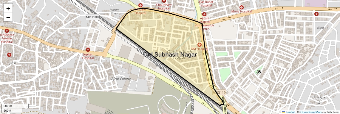 Check Time Travel of Old Subhash Nagar, Bhopal