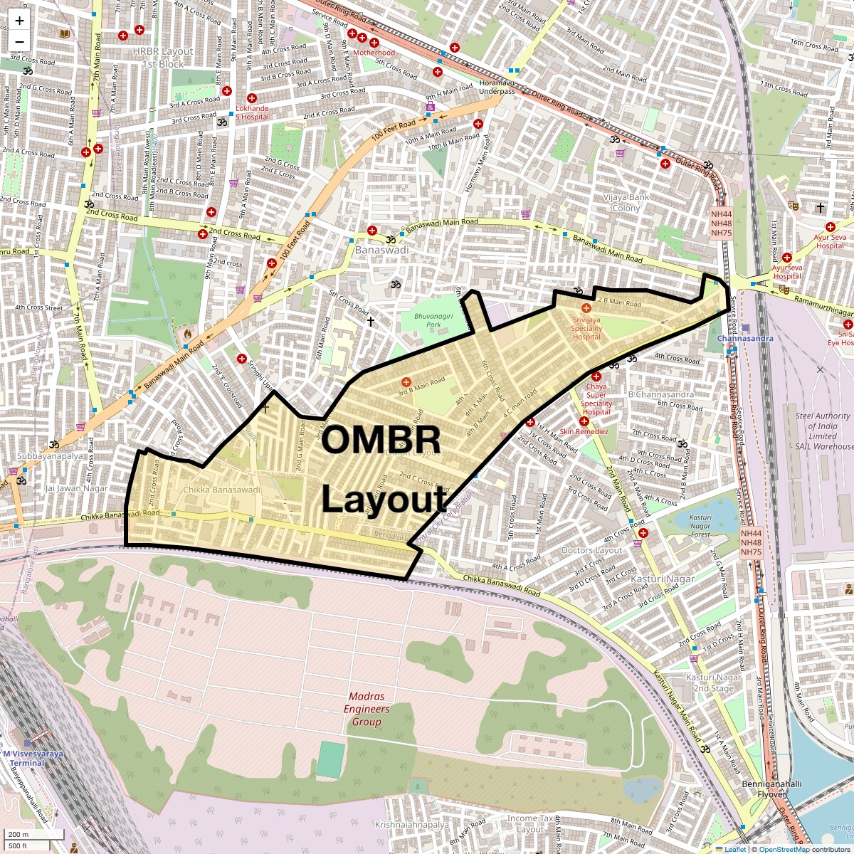 Check Time Travel of OMBR Layout, Bangalore