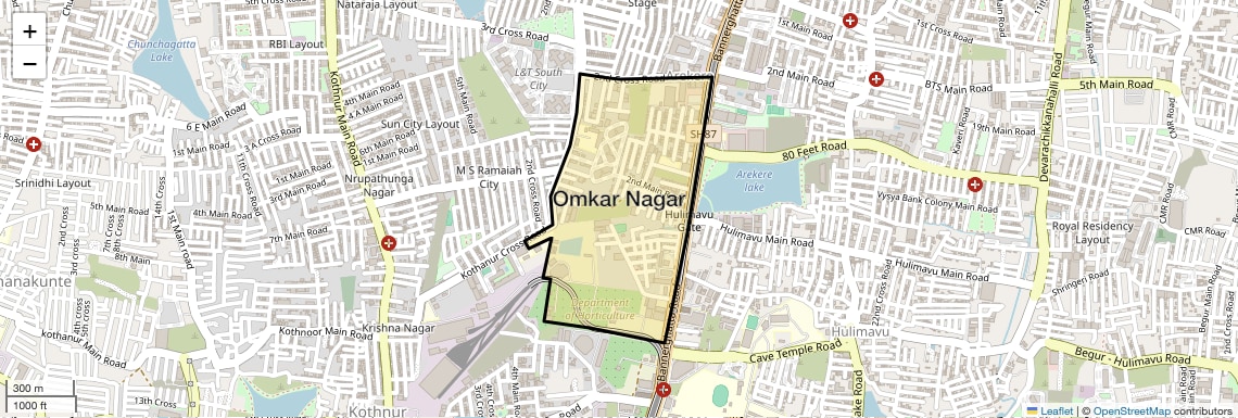 Check Time Travel of Omkar Nagar, Bangalore