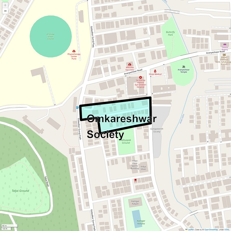 Location Map of Omkareshwar Society