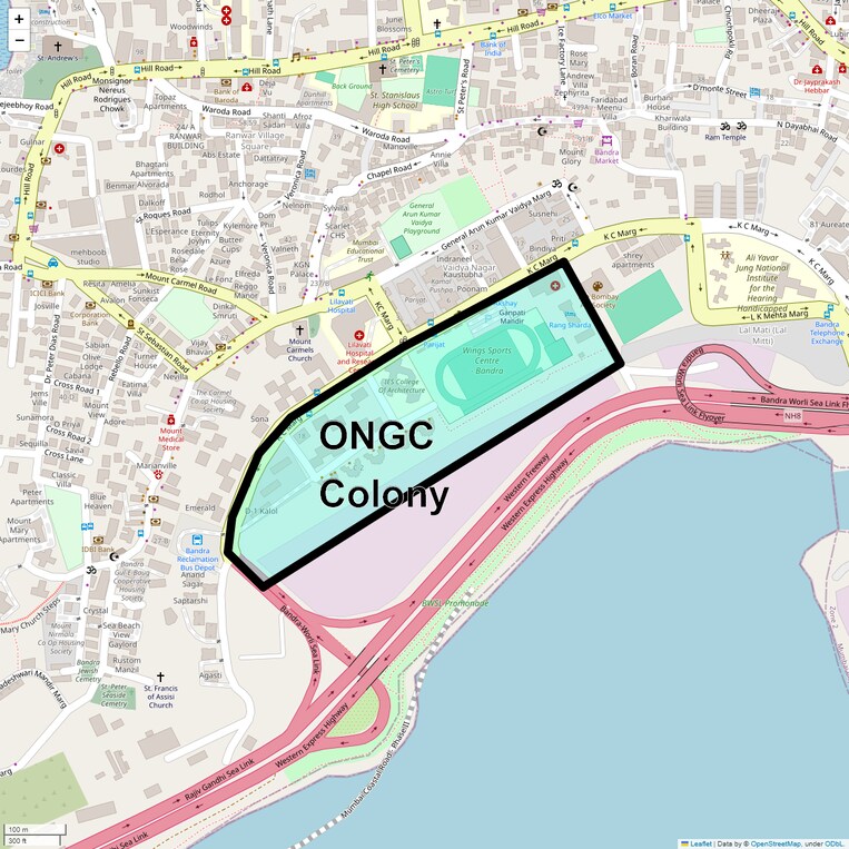 Location Map of Ongc Colony