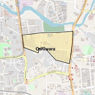 Location Map of Oshiwara, Mumbai