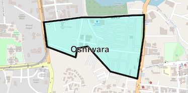 Location Map of Oshiwara, Mumbai