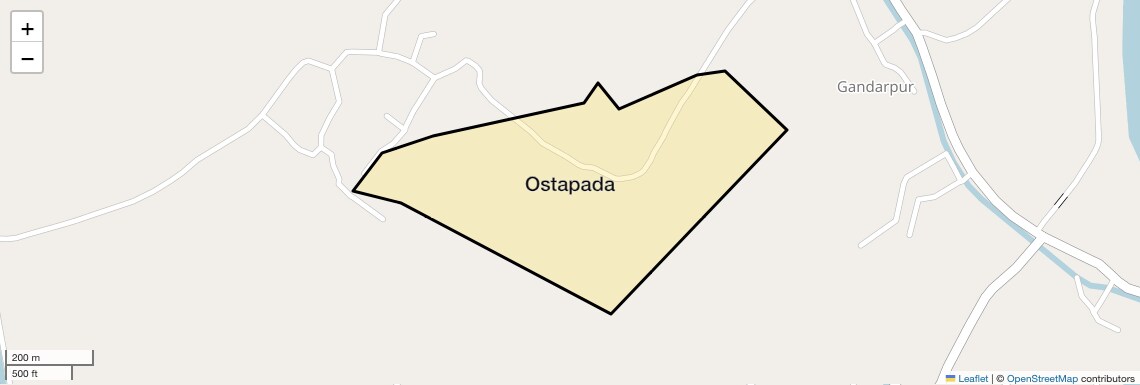 Location Map of Ostapada, Bhubaneswar