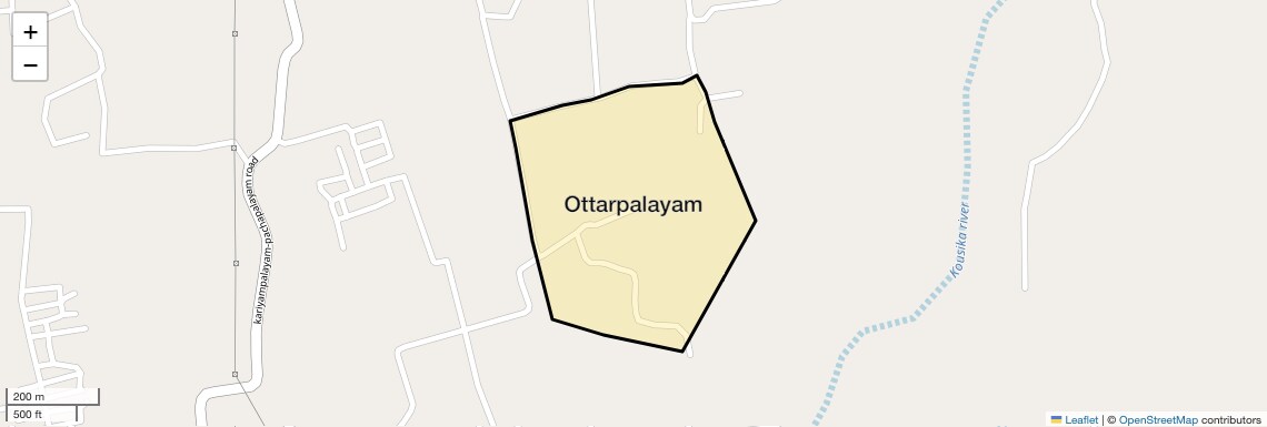 Location Map of Ottarpalayam, Coimbatore