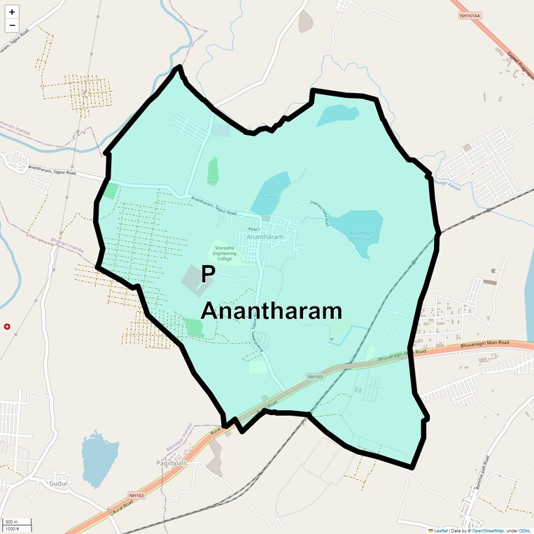 Location Map of P Anantharam