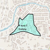 P And T Colony Map