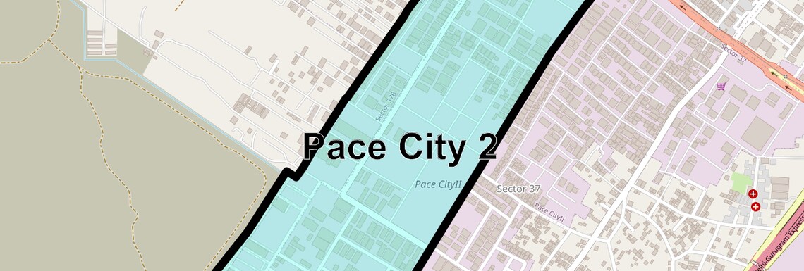 Location Map of Pace City 2, Gurgaon