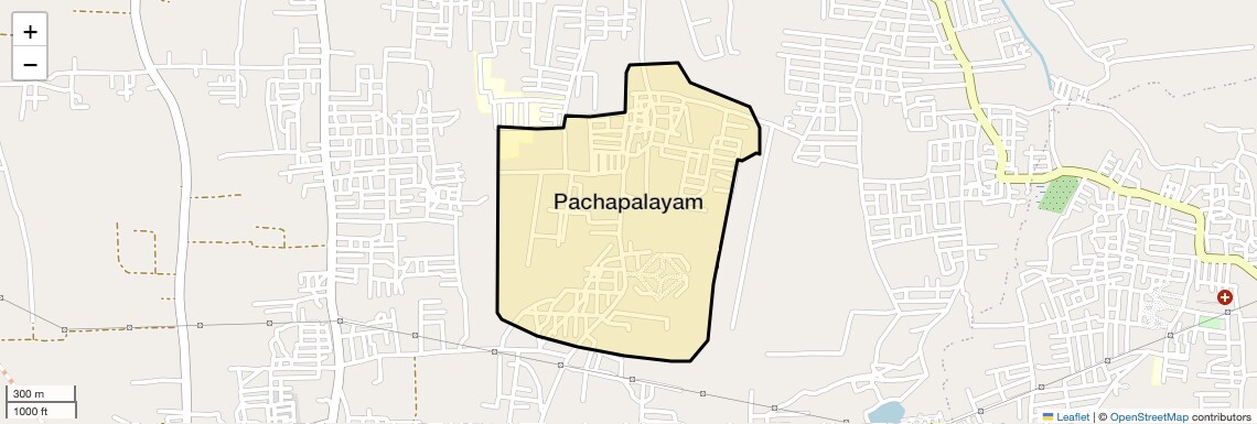Location Map of Pachapalayam, Coimbatore