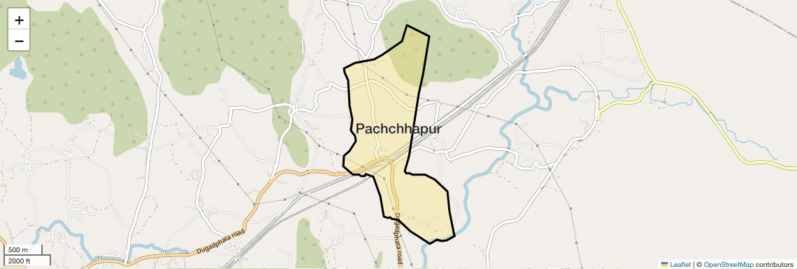 Location Map of Pachchhapur, Thane