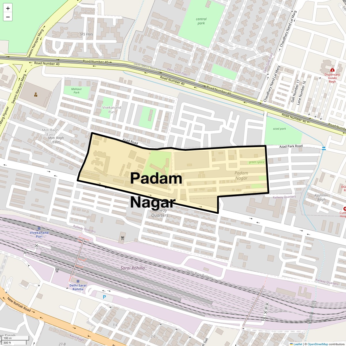 Check Time Travel of Padam Nagar, Delhi