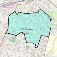 Padmarao Nagar Map
