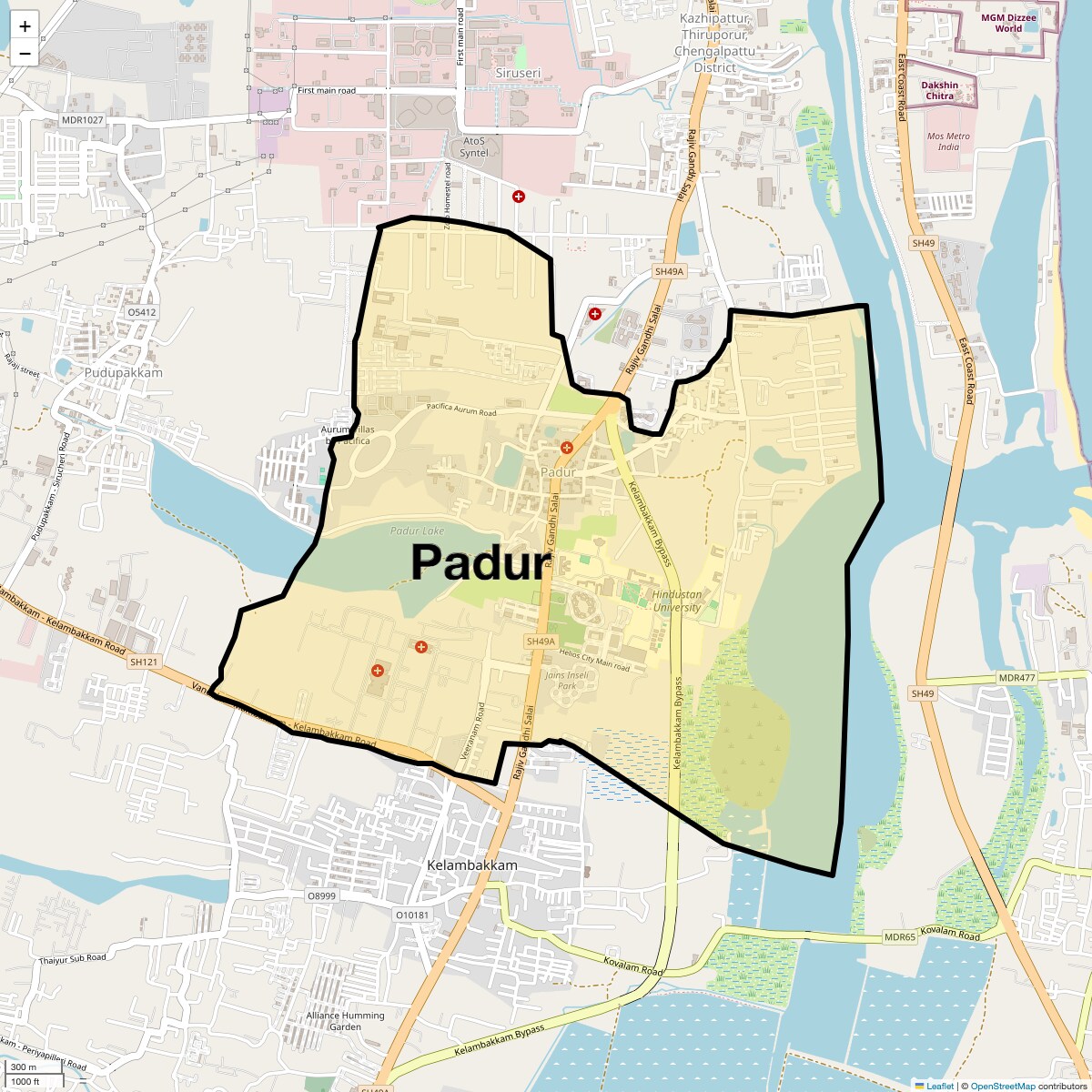 Check Time Travel of Padur, Chennai