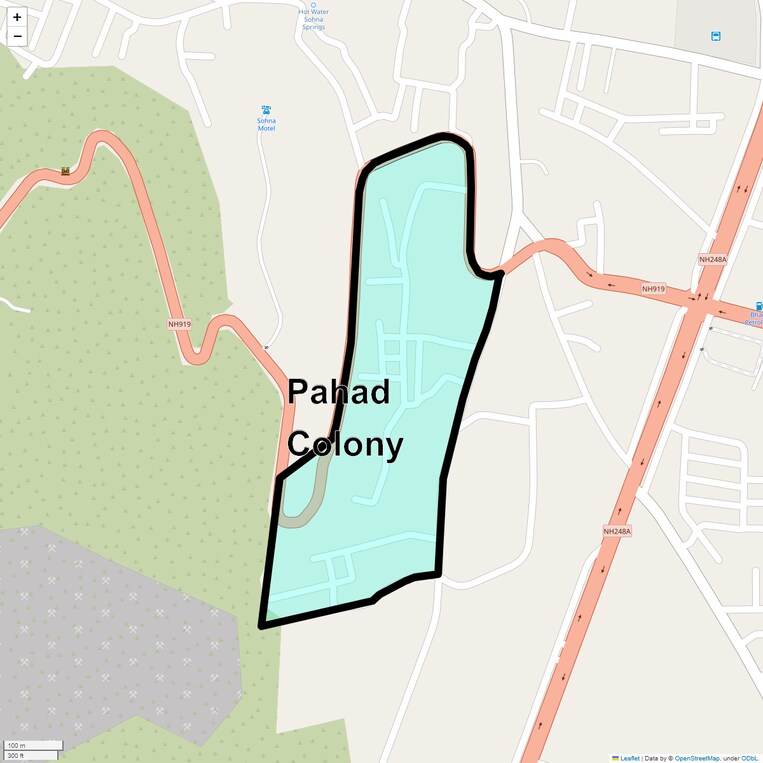 Location Map of Pahad Colony