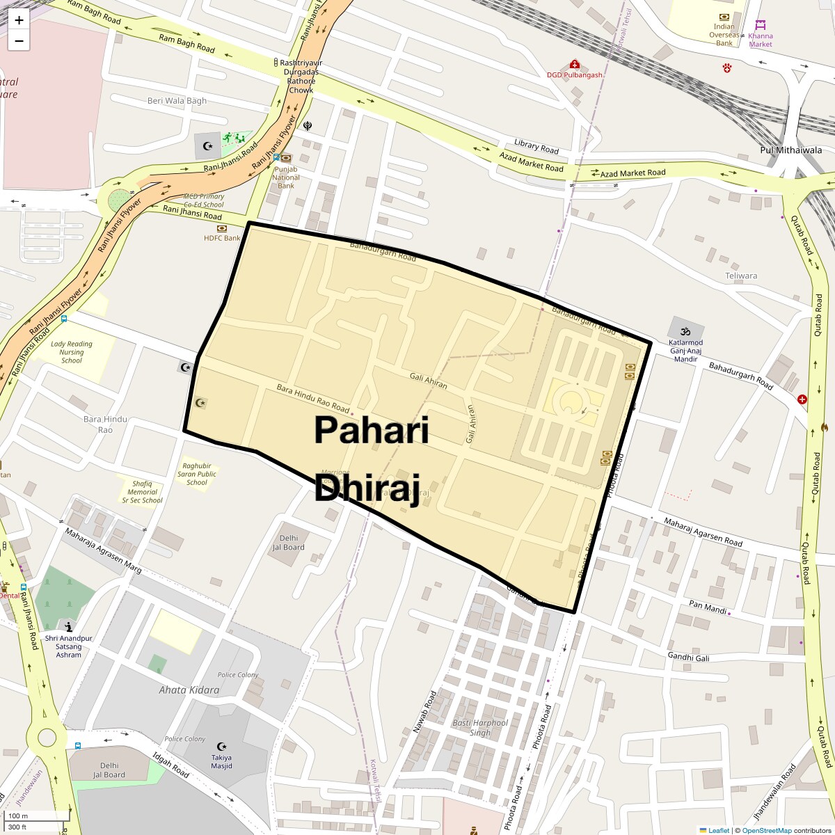Check Time Travel of Pahari Dhiraj, Delhi