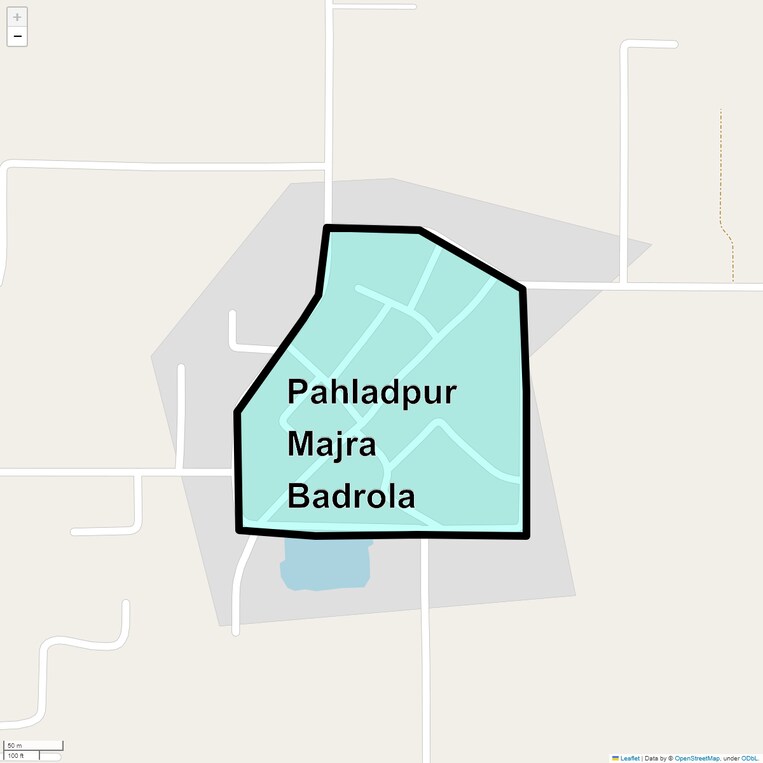 Location Map of Pahladpur Majra Badrola