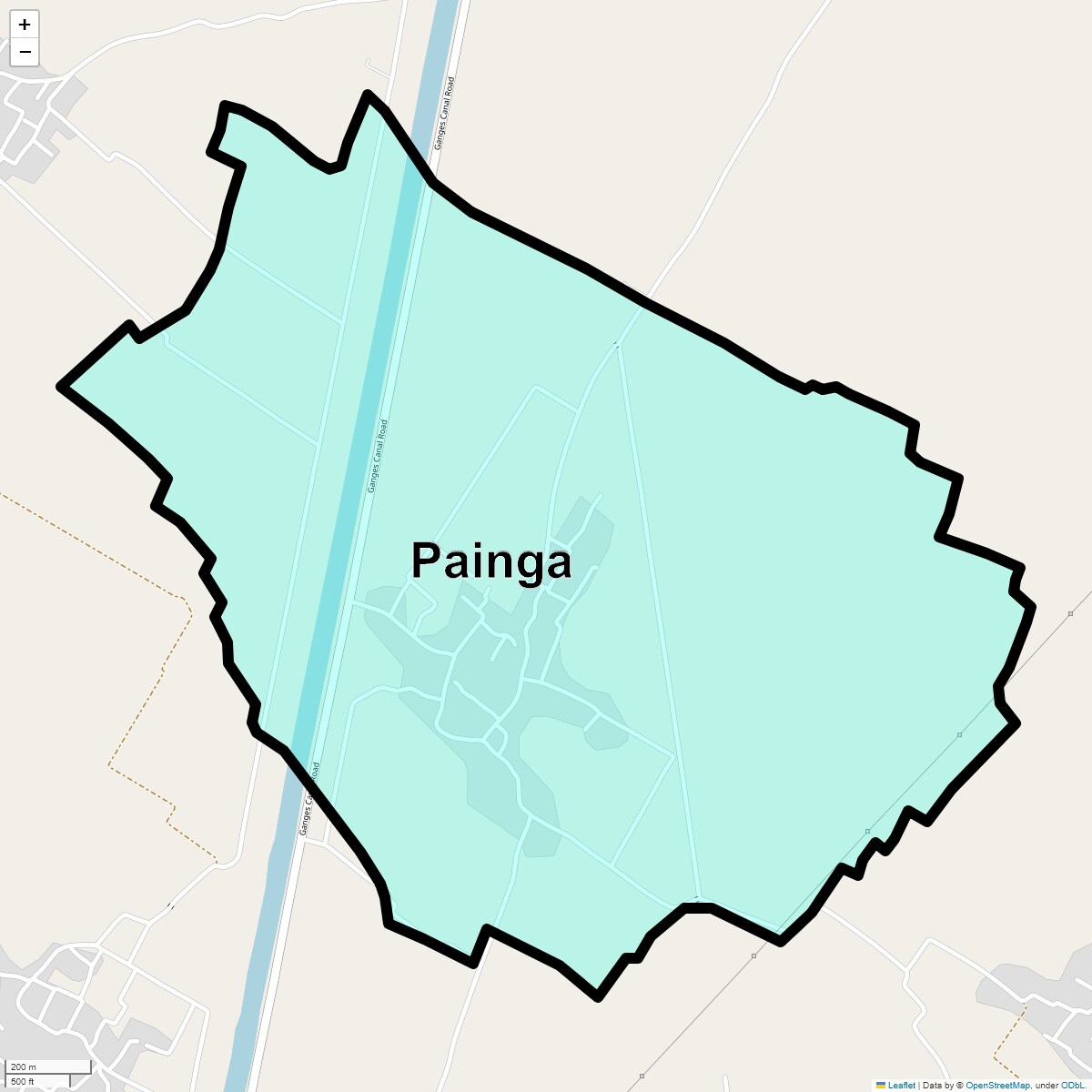 Location Map of Painga, Ghaziabad